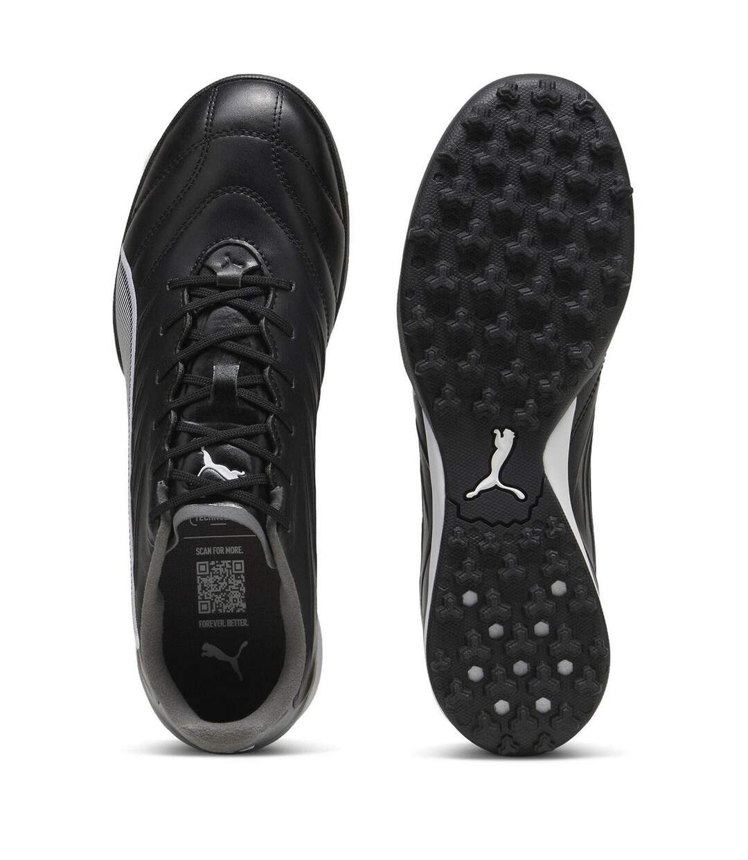 Mens Turf Training Artificial Ground Football Boots  Black Puma-4