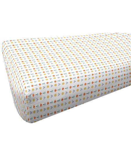 Drap housse CARAIBES en coton