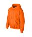 Sweat À Capuche Adulte Orange Fluo Gildan-3
