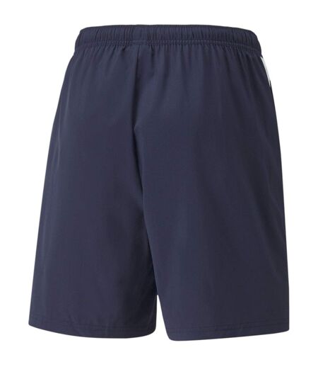 Mens Teamliga Sideline Side Stripe Football Shorts Peacoat Peacoat Navy Puma