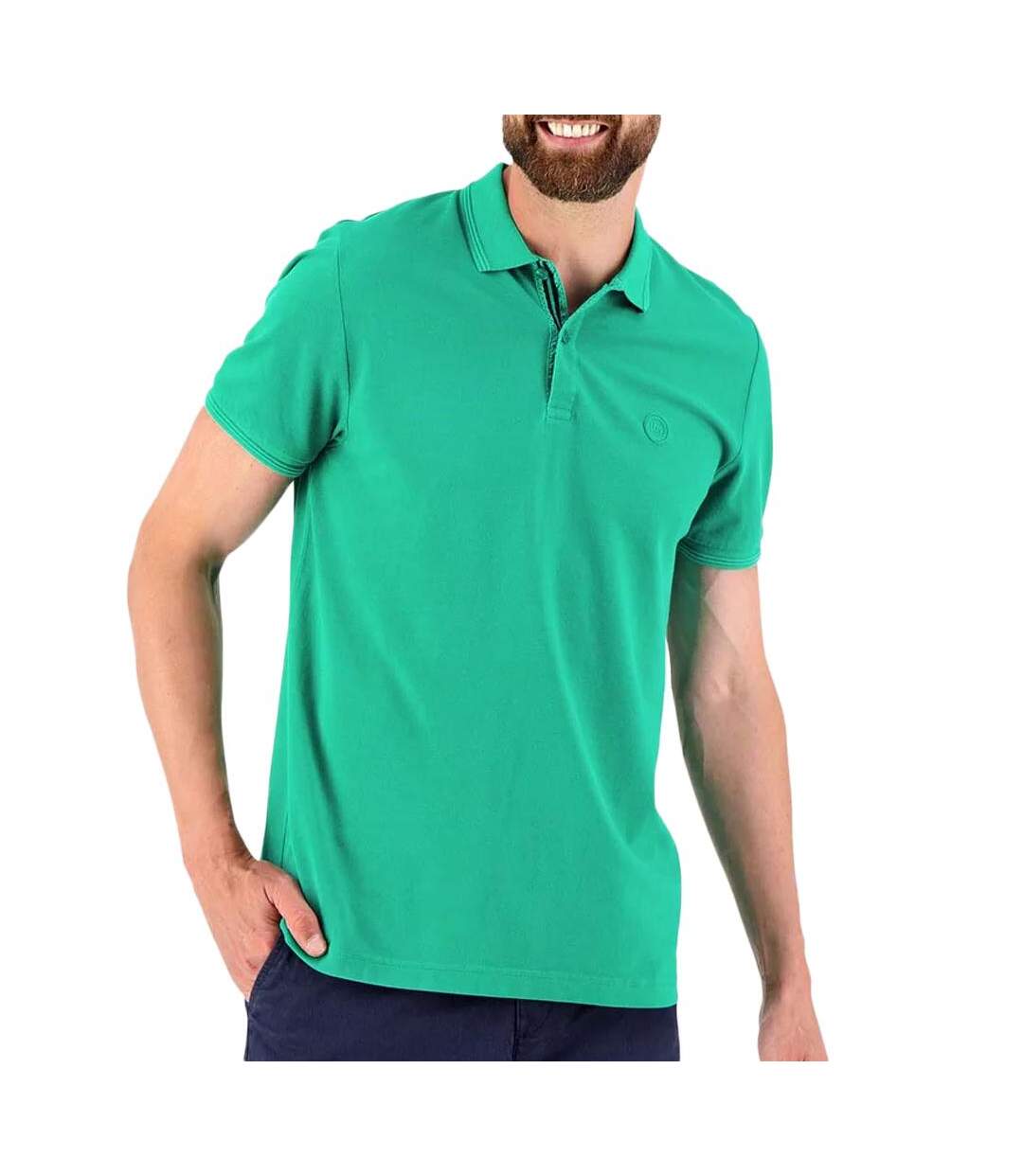 Polo vert homme tbs jairo-1