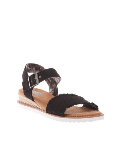 Womens/ladies bobs desert kiss adobe princess sandals black Skechers