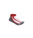 Chaussettes basses de sport - JN209 - rouge et gris - sneakers homme femme