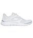 Womens/ladies Flex Appeal 5.0 Fresh Touch Trainers White Silver Skechers-2