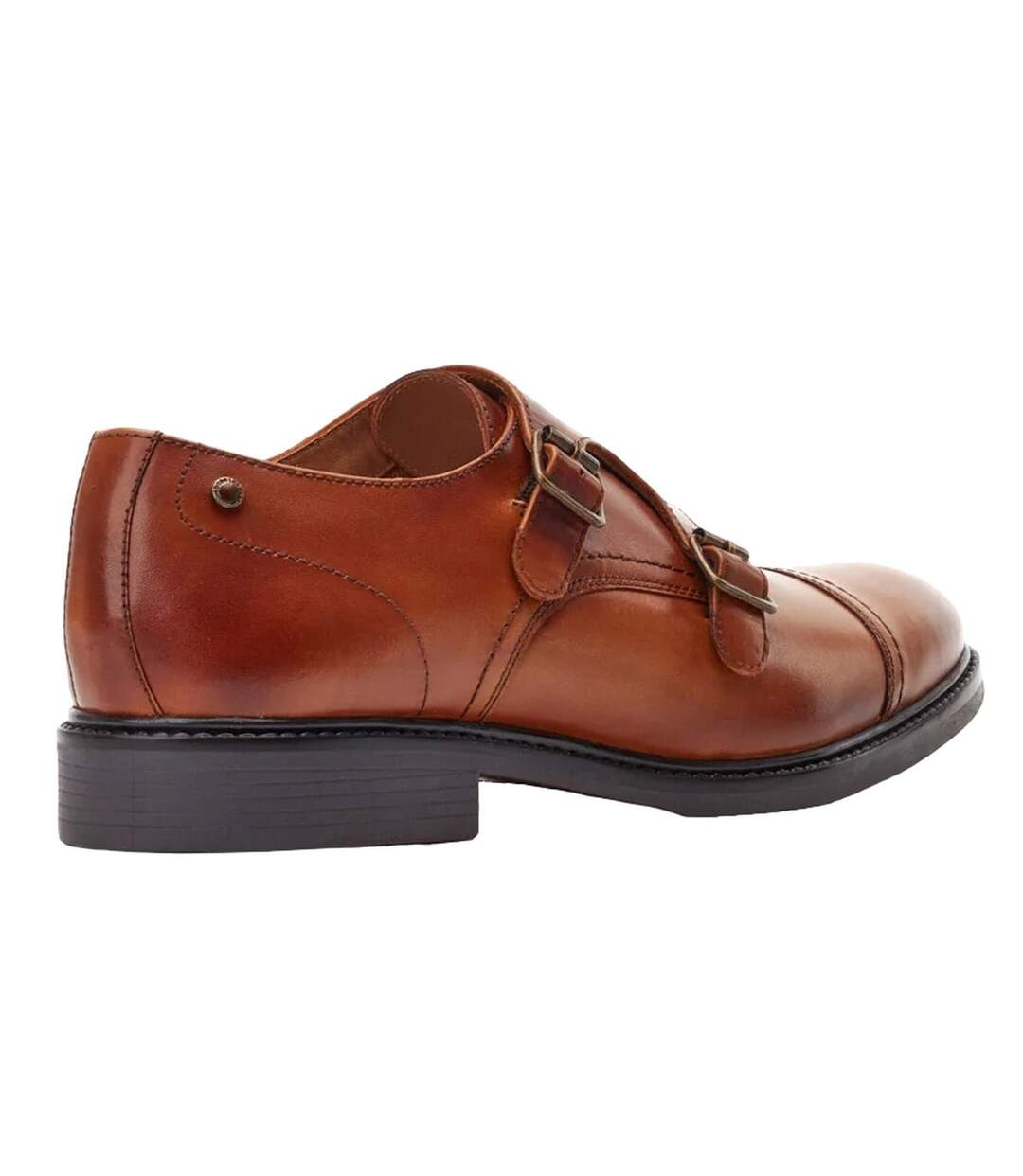 Chaussures diablo monk homme marron clair Base London-2