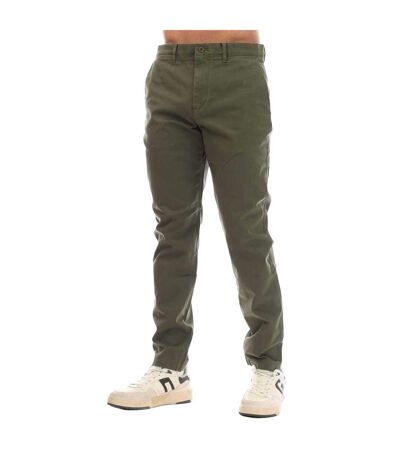 Chino Harlem Sateen Homme Vert Kaki Tommy Hilfiger