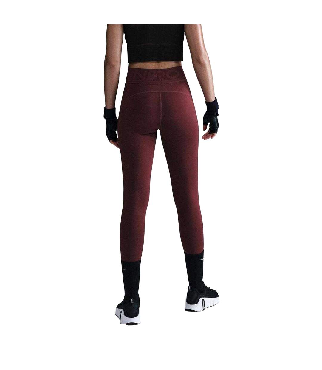 Legging Motif/style Logo Pro Sculpt Femme Bordeaux Nike-2