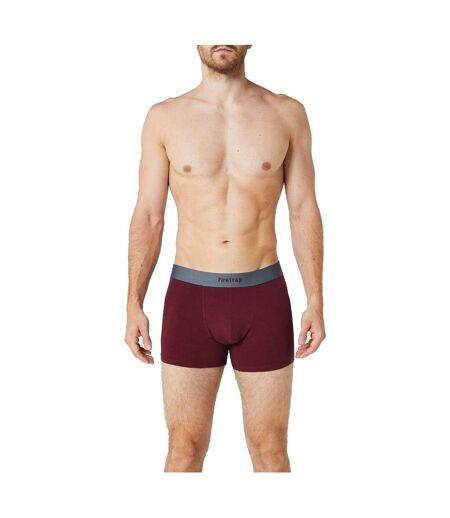 Lot De 2  Boxers Motif/style Logo Homme Gris Bordeaux Firetrap
