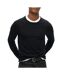 Pull noir homme superdry merino crew jumper - xxl-1
