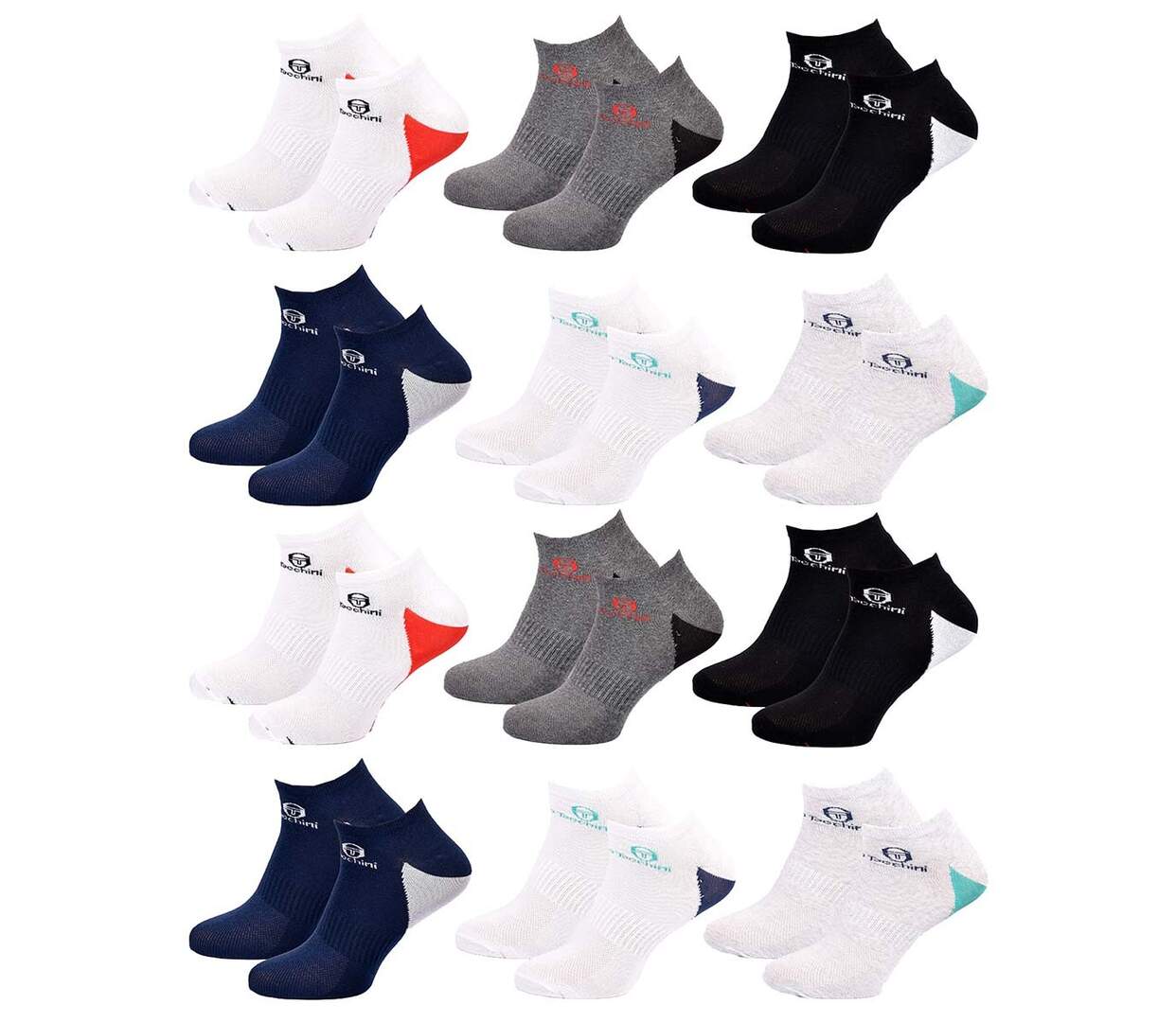 Chaussettes SERGIO TACCHINI SNEAKER 12 Pcs 3147-1