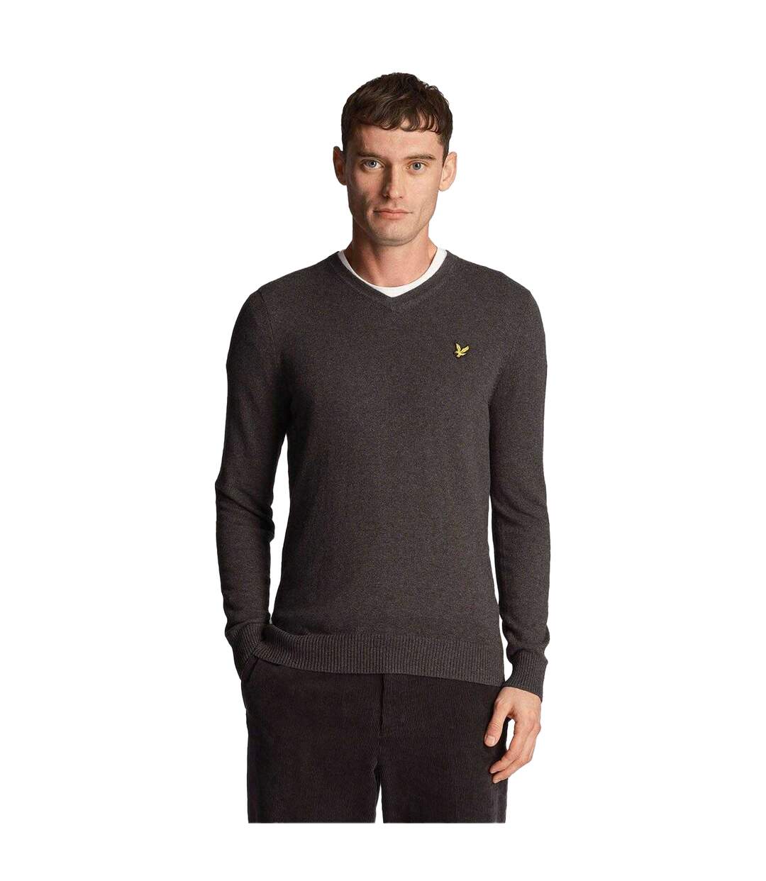Pull Merino Homme Charbon Lyle & Scott-1