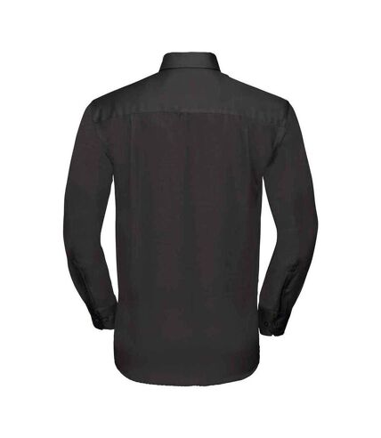 Russell Collection Mens Ultimate Long-Sleeved Formal Shirt (Black)