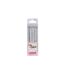 Lot de 12 Bougies d'Anniversaire Métalliques 6cm Argent