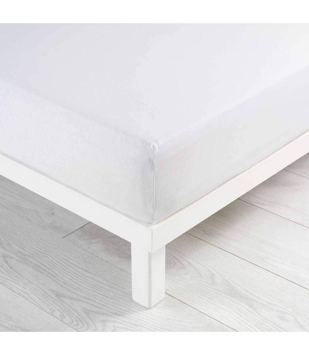Drap Housse Jersy 160x200cm Blanc-2