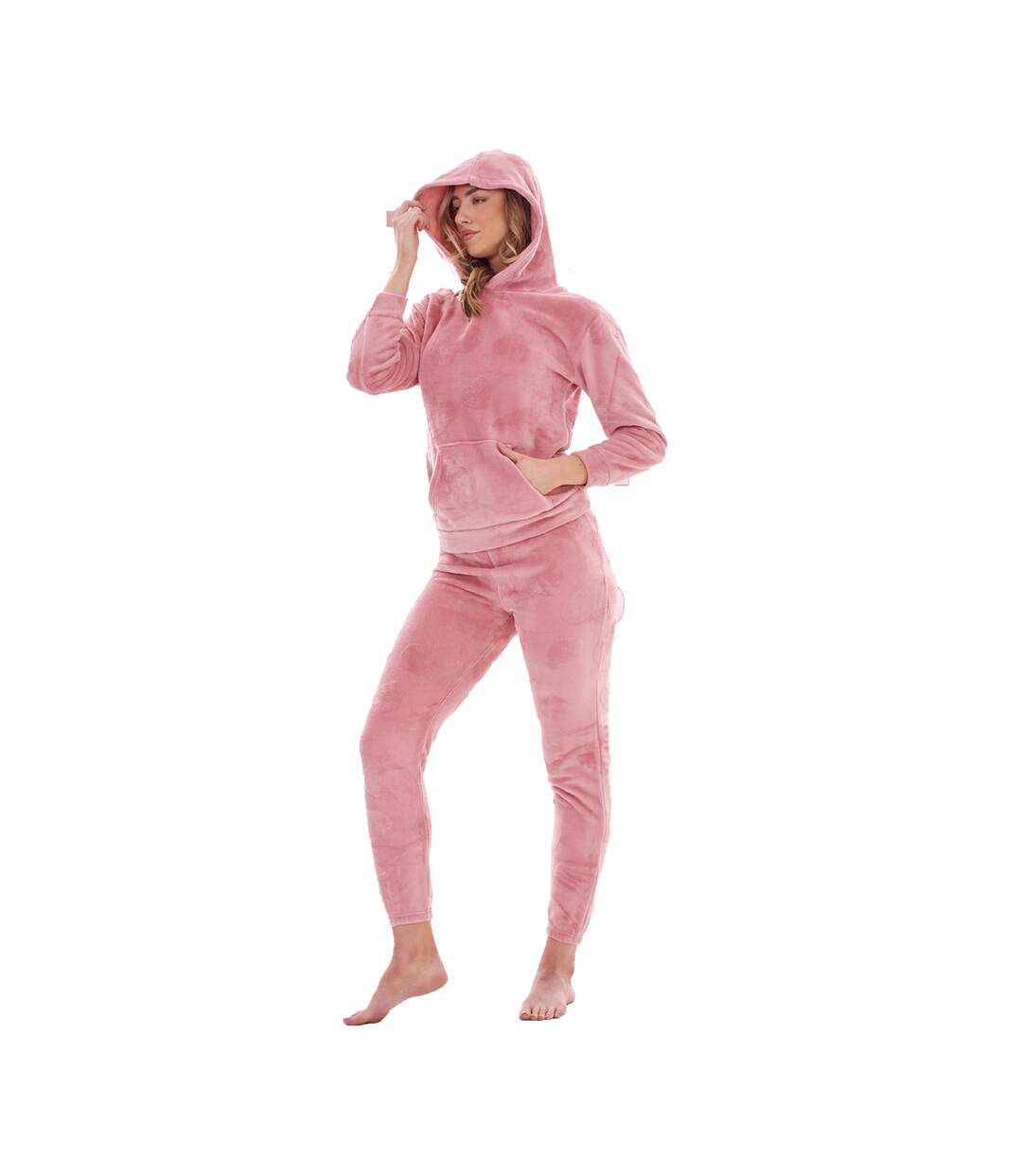 Ensemble De Pyjama Long Femme Rose Keanu-2