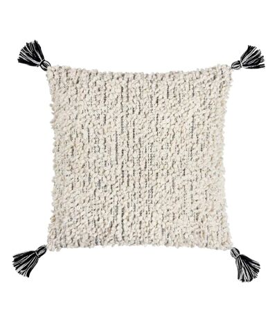 Hoem - Housse de coussin CAMBRE (Blanc / Noir) (50 cm x 50 cm) - UTRV3057