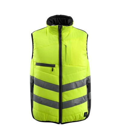 Gilet Haute Visibilité Safe Supreme Grimsby Adulte Jaune Fluo Noir Mascot