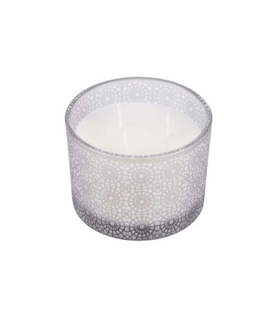 Bougie Parfumée 3 Mèches Graphic Ethnic 11cm Gris Clair