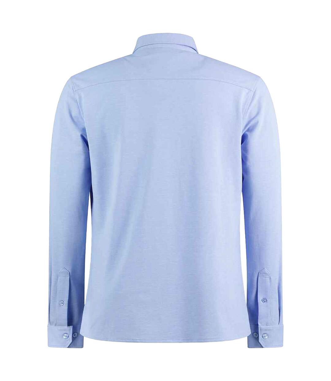 Chemise Manches Longues Homme Bleu Clair Chiné Kustom Kit-2