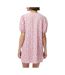 Robe fleuris rose femme pieces talia-2