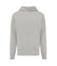 Unisex adult yoho recycled cotton relaxed fit hoodie heather grey Iqoniq-1