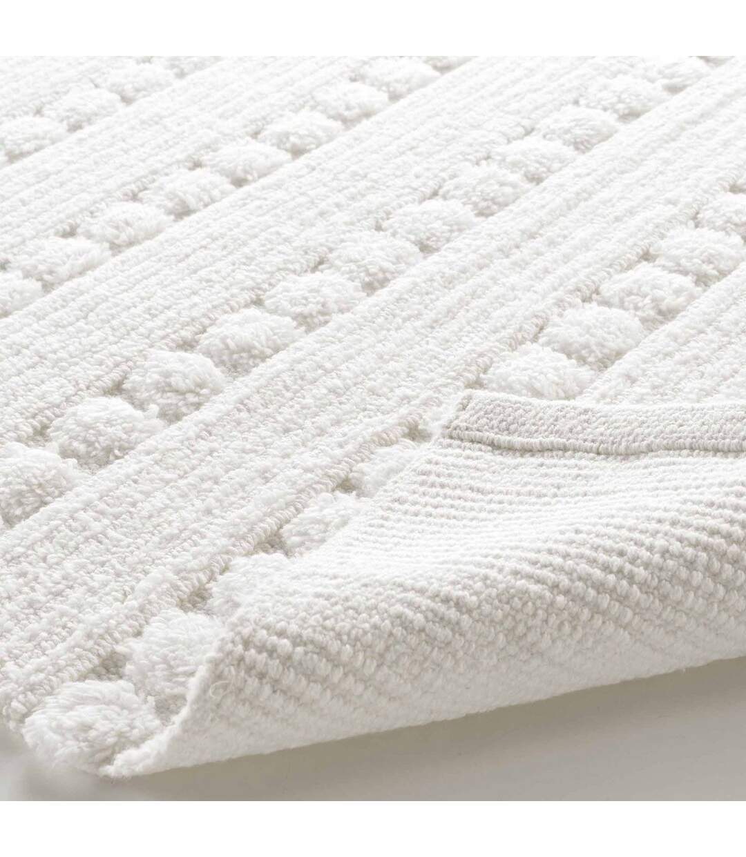 Tapis de Bain Jacquard Cleonis 50x80cm Blanc-3