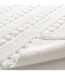 Tapis de Bain Jacquard Cleonis 50x80cm Blanc-3