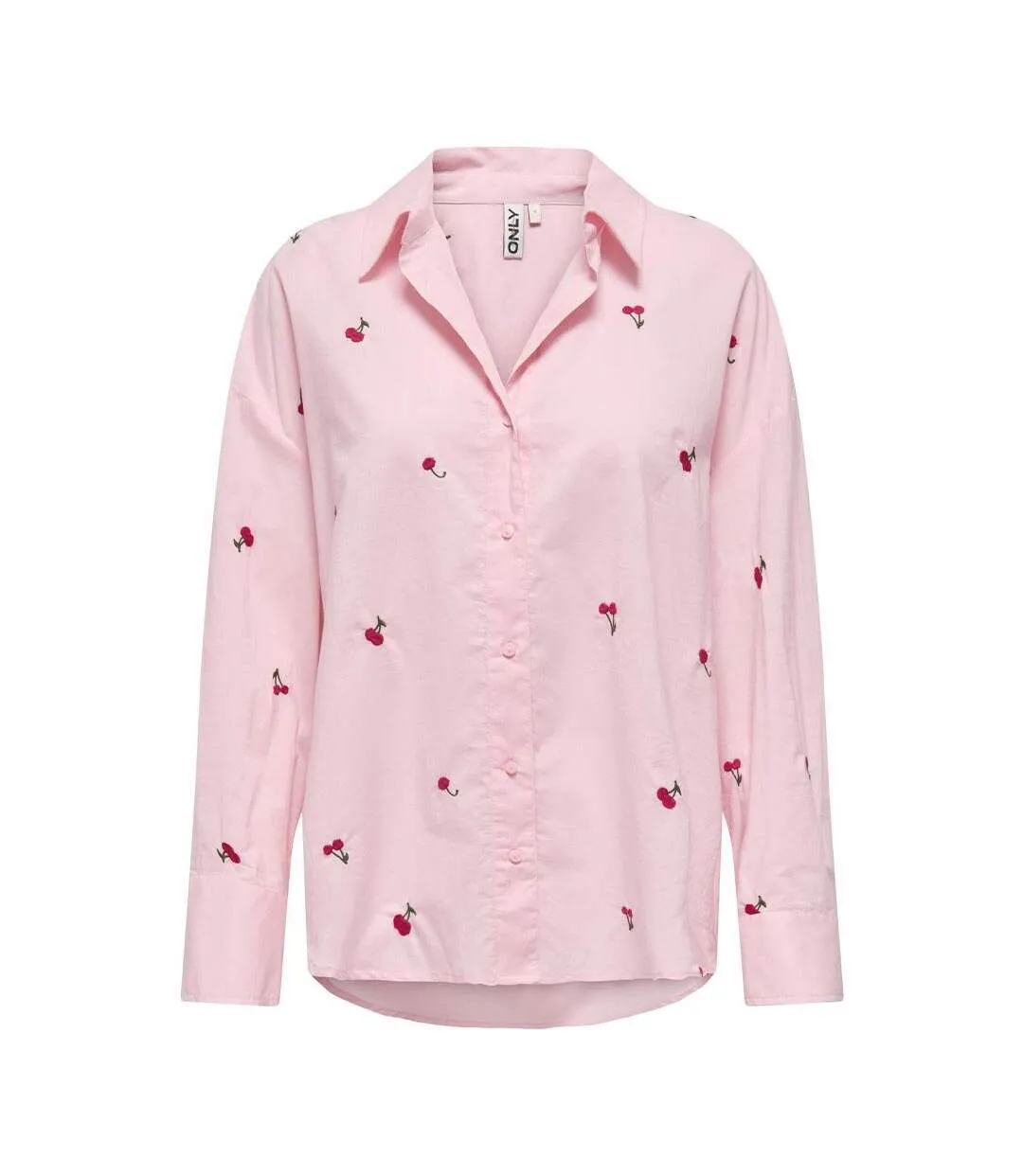 Chemise rose femme only regon-1