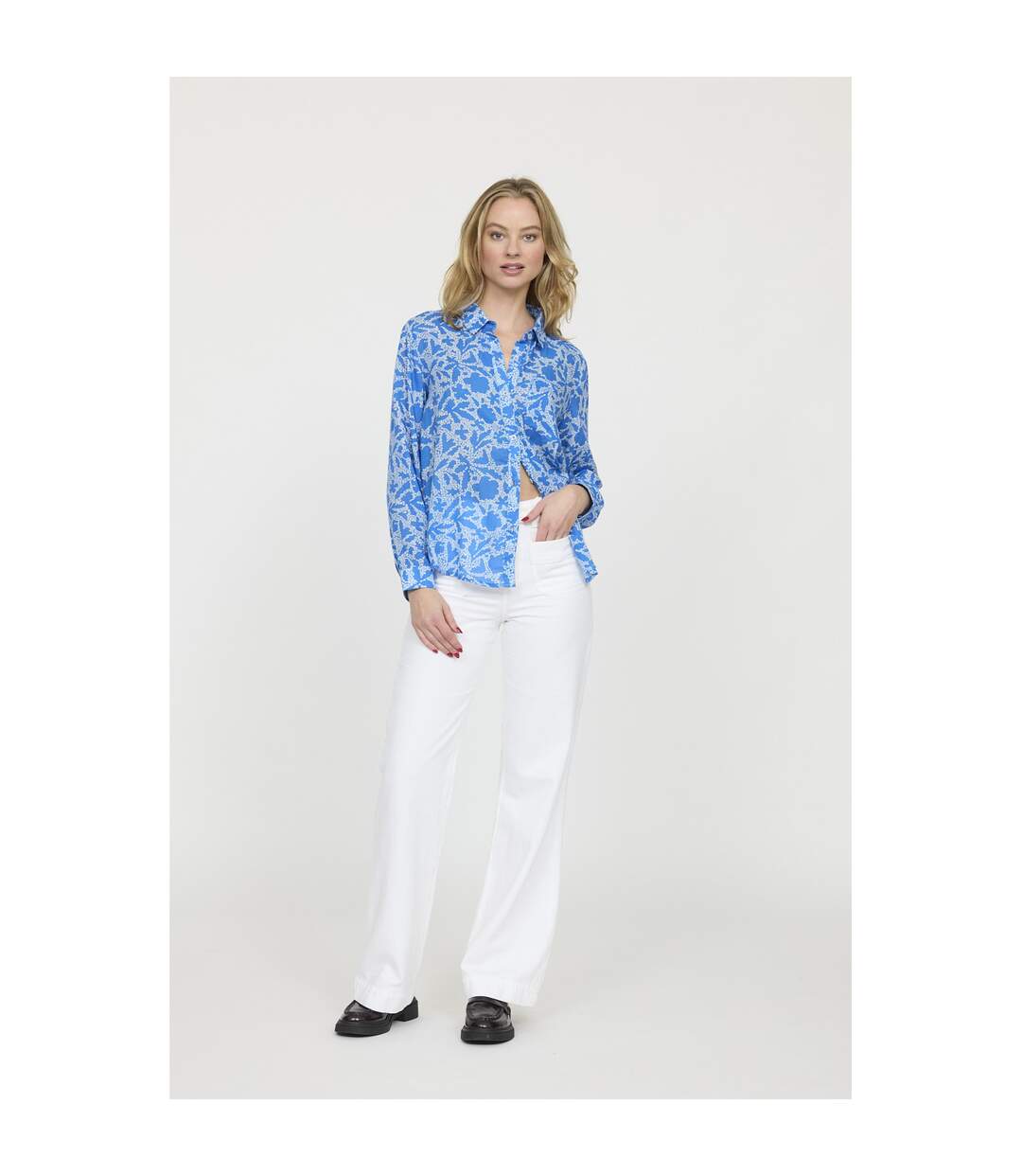 Chemise manches longues coton loose DOUPLA-3