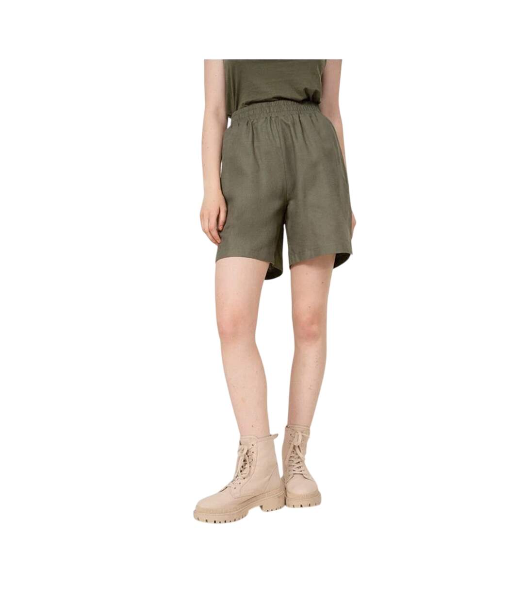 Short Motif/style Uni Femme Vert Outhorn-2