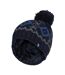 Bonnet Homme Thermique Doublé Polaire avec Pompon-1