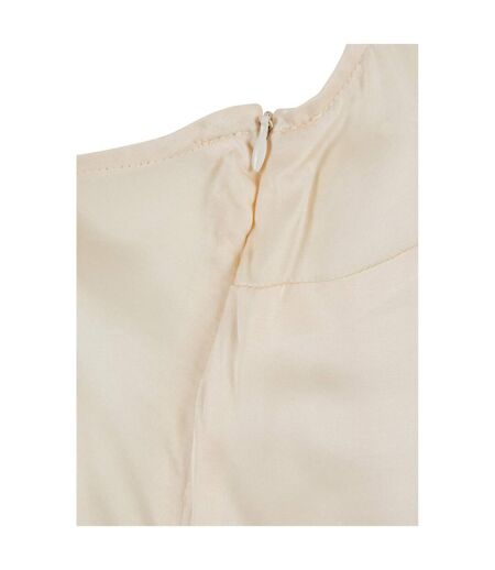 Robe À Bretelles Femme Sable Blanc Urban Classics