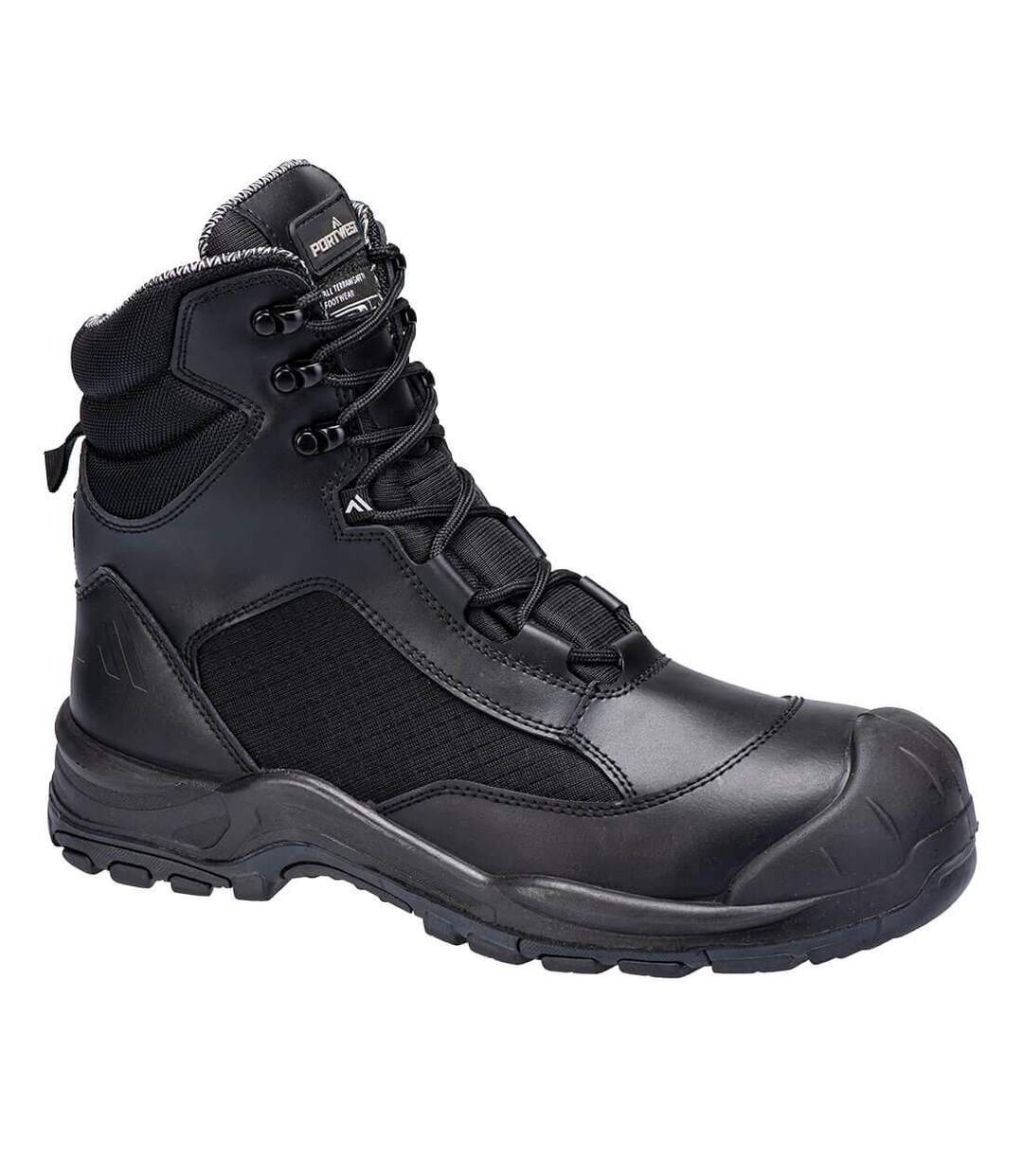 Unisex adult patrol occupational o7s sr fo sc hro safety boots black Portwest-1