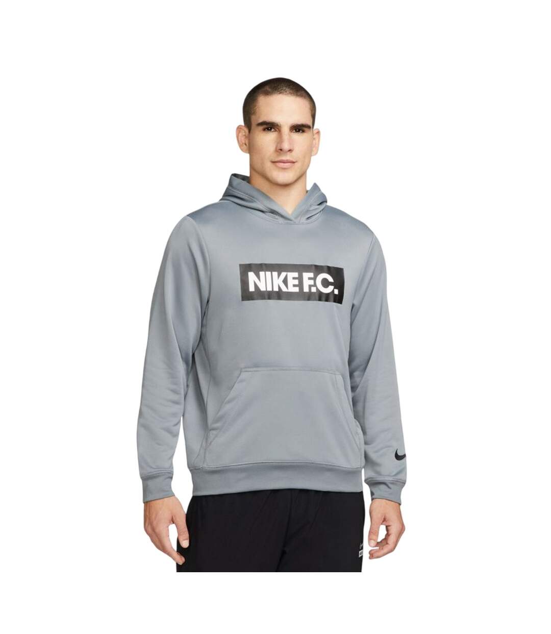 Sweat À Capuche Df Fc Libero Homme Gris Argenté Nike-1