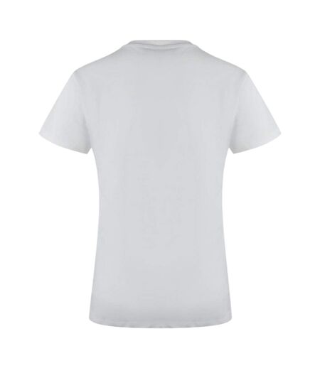 Womens/ladies Hypno Heart T-shirt White Love Moschino