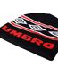 Diamond Knitted Beanie Black Chilli Pepper Brilliant White Umbro-3