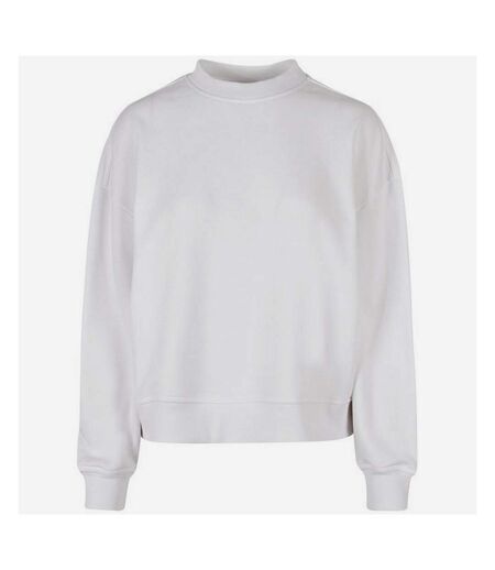 Build Your Brand Womens/Ladies Oversized Sweatshirt (White) - UTRW8944