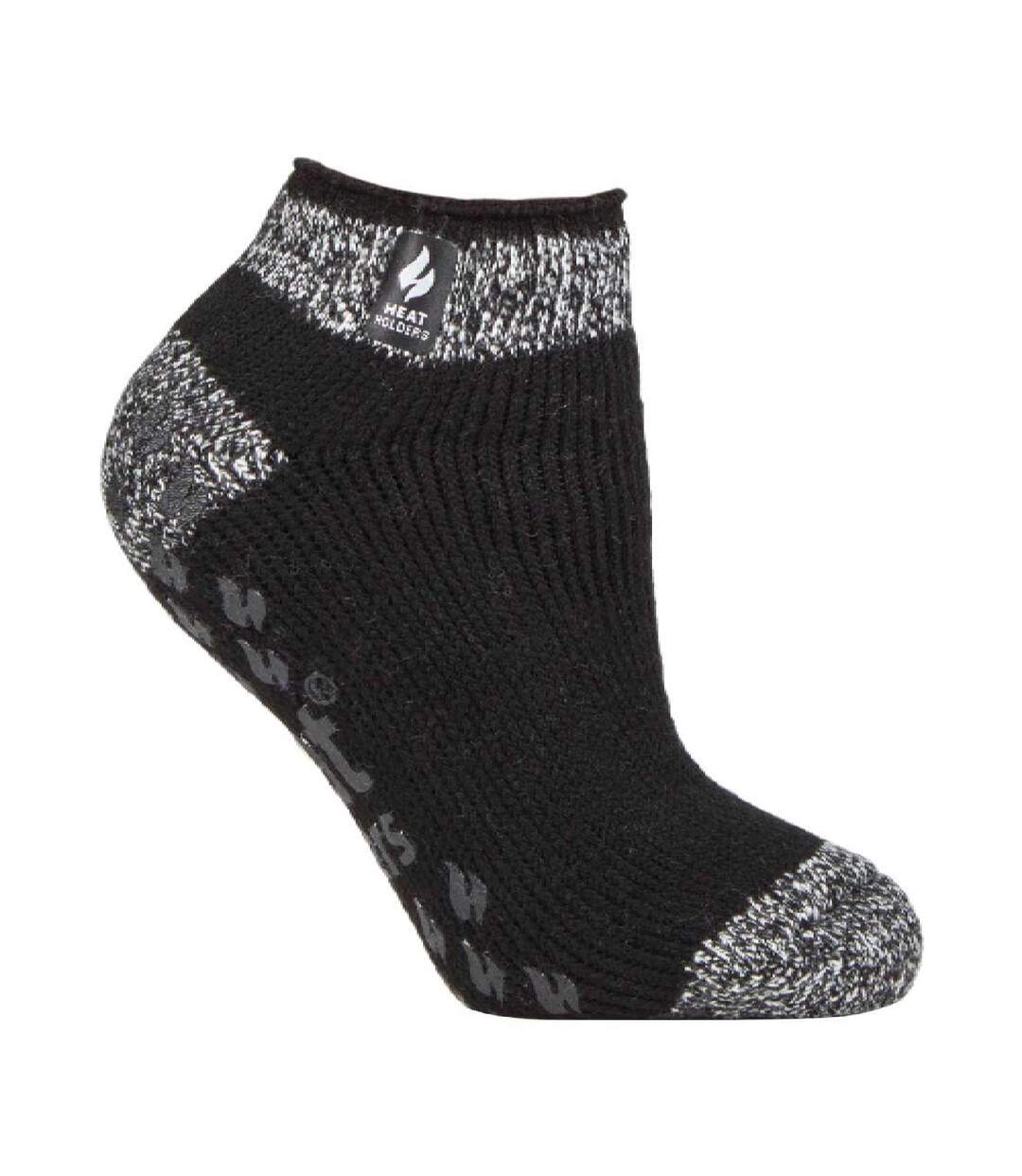 Ladies Thick Warm 2.3 Tog Thermal Low Cut Ankle Slipper Socks-1