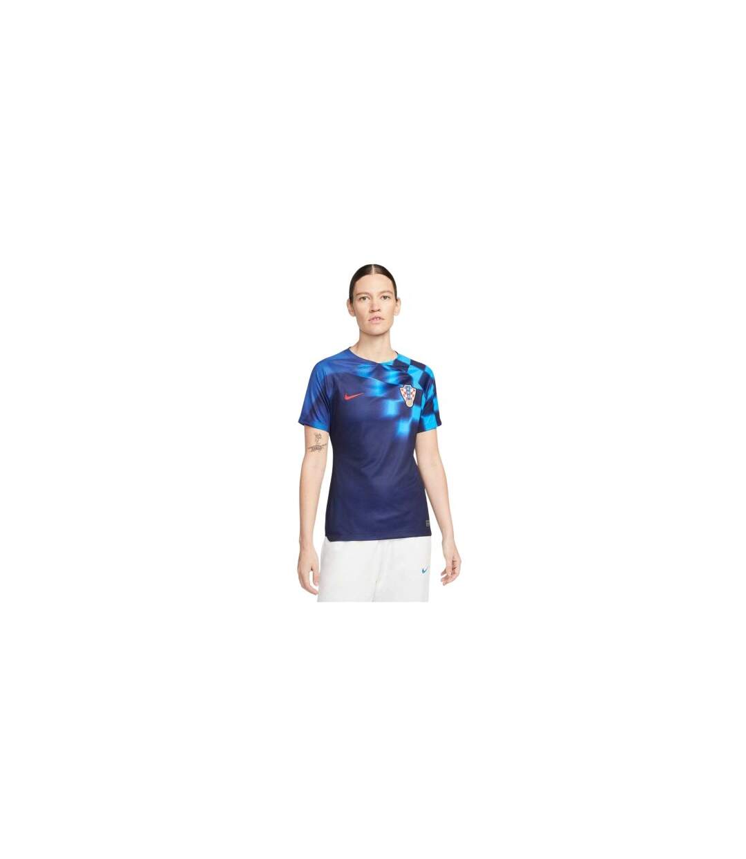Womens/ladies 2022/23 Croatia Away Shirt Blue Uni Red Nike-1