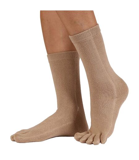 1 Pack Essential Mid-Calf Toe Socks for Men and Women
