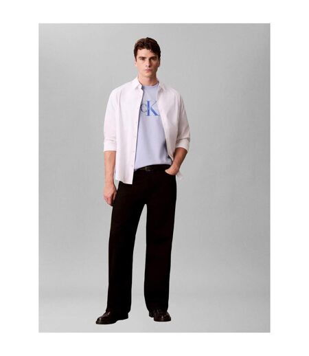 T-shirt Motif/style Monogramme Homme Bleu Calvin Klein