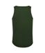 AWDis Just Cool Mens Sports Gym Plain Tank / Vest Top (Bottle Green) - UTRW687