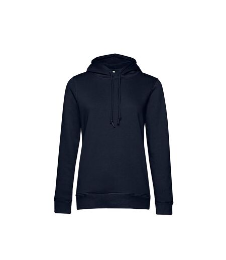 Sweat à capuche femme bleu marine B&C