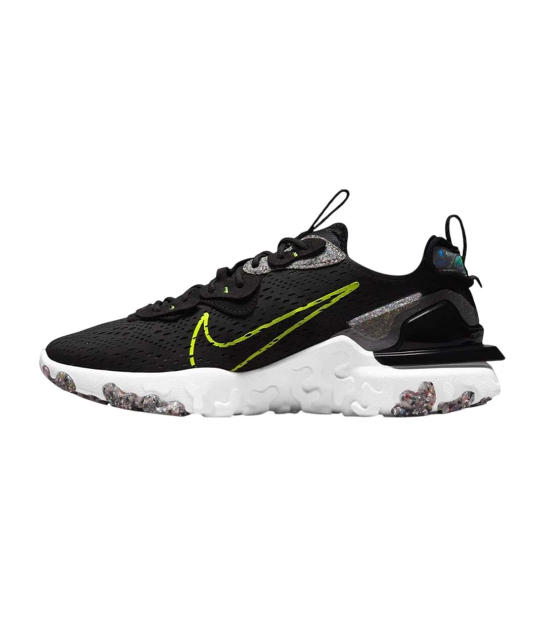 Baskets Motif/style Superposé Vision Homme Gris Vert Fluo Nike-3