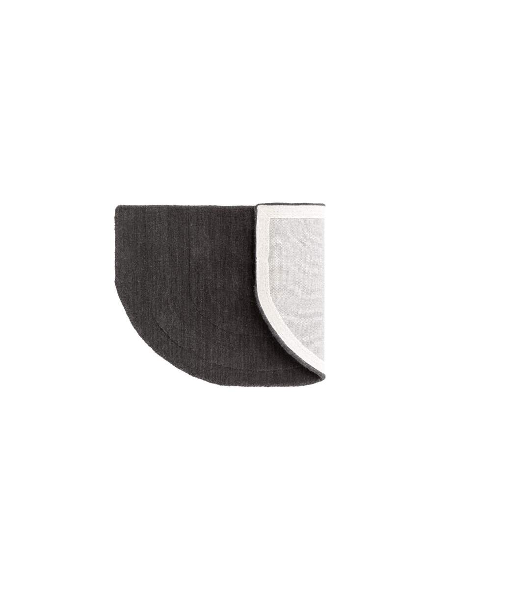 Tapis Demi-Rond Nora 50x80cm Gris-2