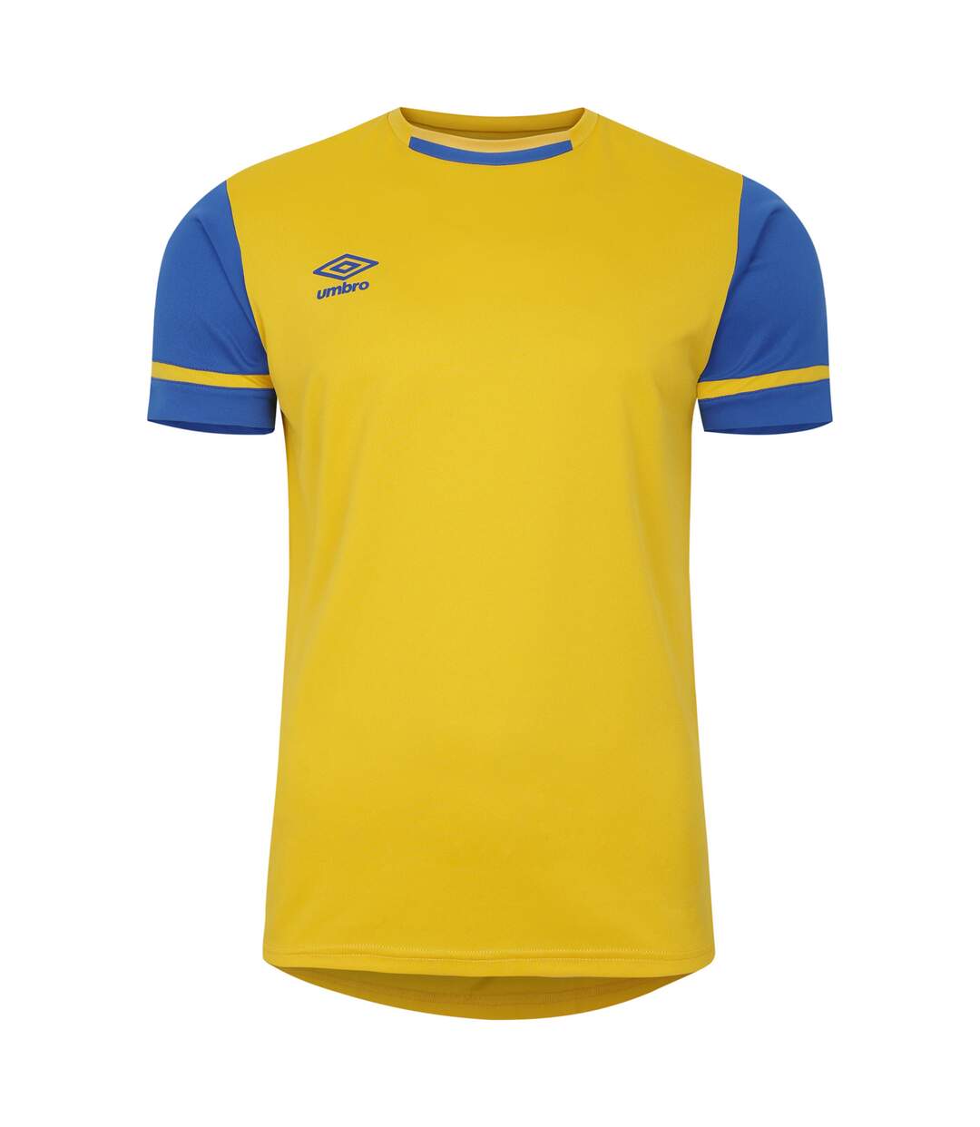 Mens Cavelle Jersey T-shirt Yellow Royal Blue Umbro-1