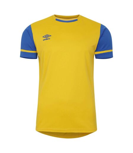 Mens Cavelle Jersey T-shirt Yellow Royal Blue Umbro