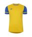 Mens Cavelle Jersey T-shirt Yellow Royal Blue Umbro-1