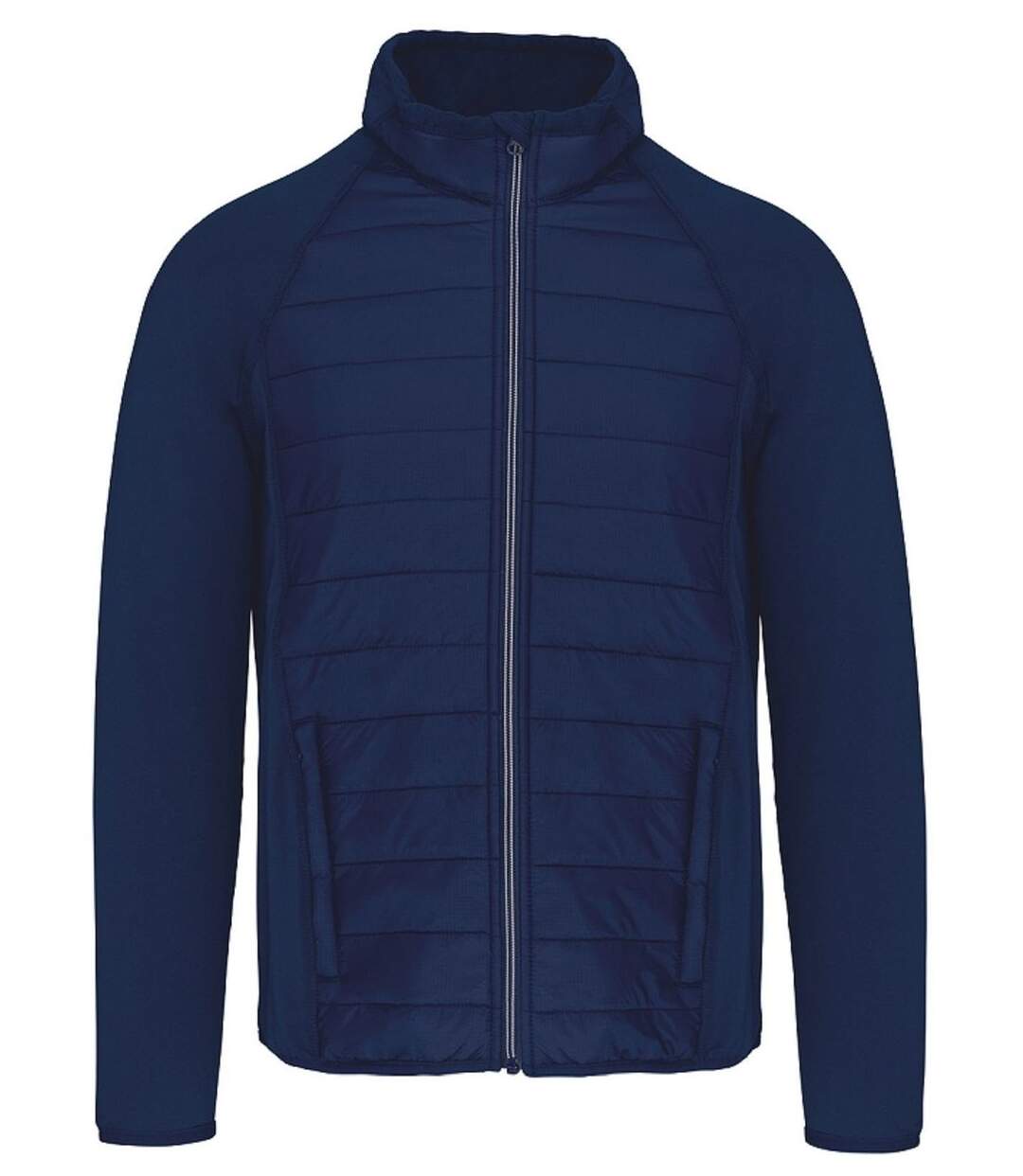 Veste sport bi-matière - Unisexe - PA233 - bleu marine