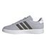 Mens Grand Court 2.0 3 Stripes Trainers Silver Adidas-3